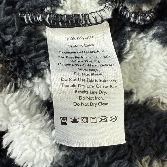 Eddie Bauer Sherpa Fleece Pullover Jacket Womens XXL Quarter-Zip Camouflage - Picture 8 of 9